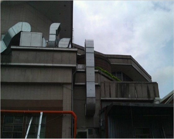 餐飲廚房排煙外景