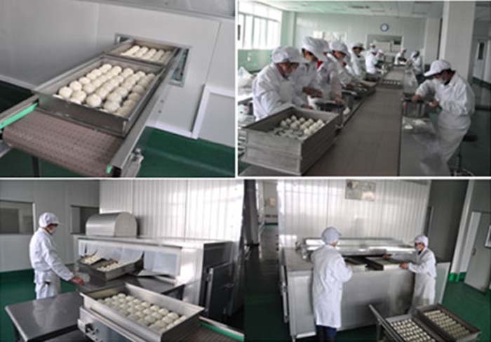 中央廚房工作照片 中央廚房設備工作現場